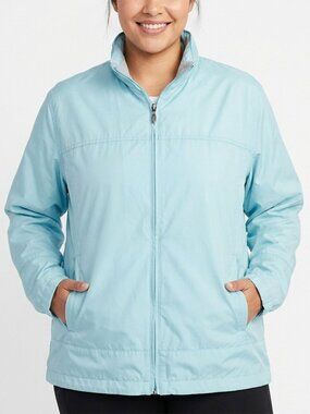 Nike Track Jacket Windbreaker Packable Hood Fully Lined Tiffany Light Blue XL